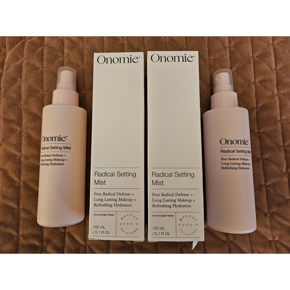 NIB 2 Onomie Radical Setting Mist Long Lasting Hydrating Make-Up Setting Sprays